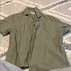 Goodfellow & Co Olive Green Dress Shirt